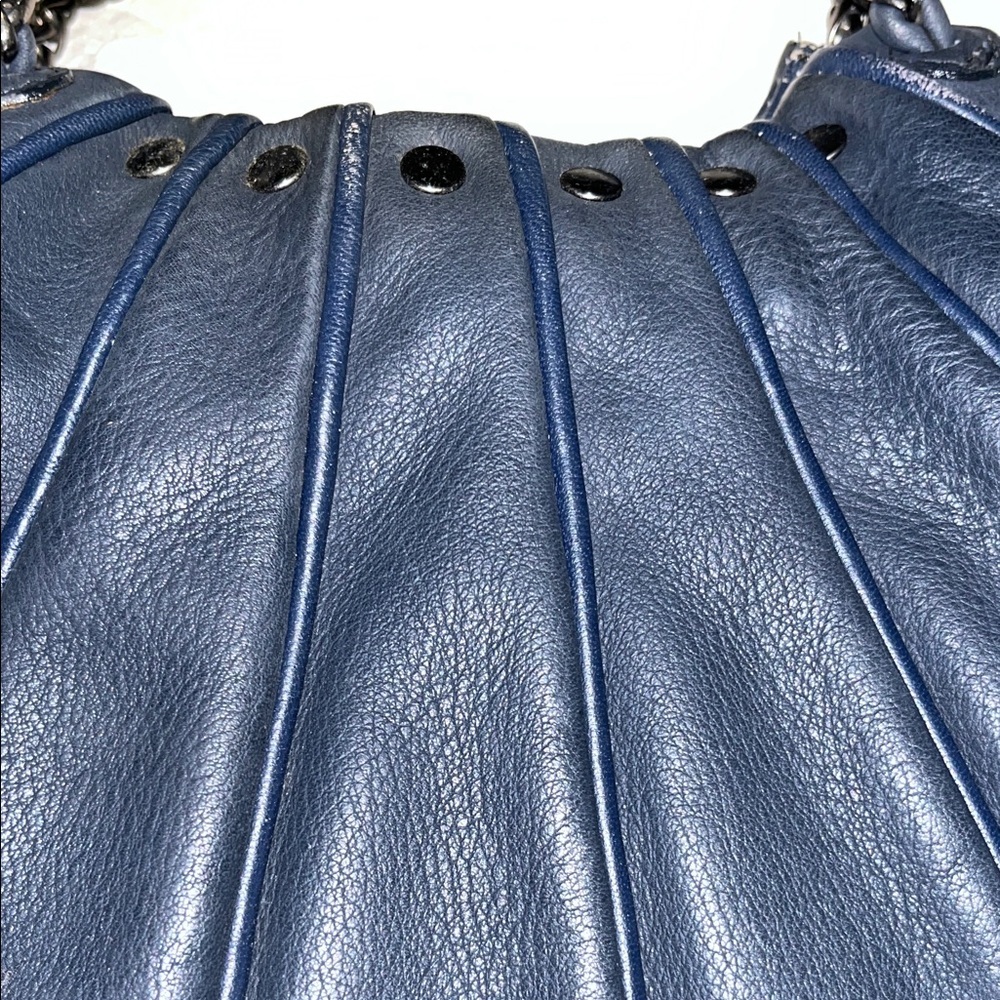 Couture Designer Bliss Lau Navy Shoulder Bag - Picture 8 of 10